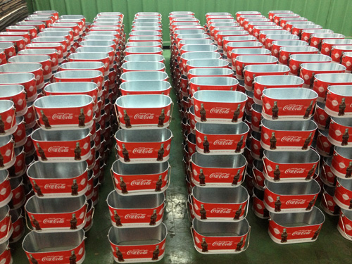 ice tab tins in air drying process